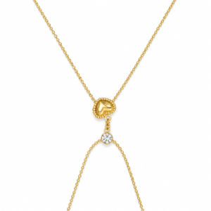 Amorette Gold Plated Heart Necklace