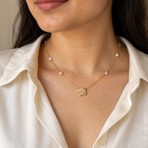 Papillon Gold Plated Butterfly Necklace