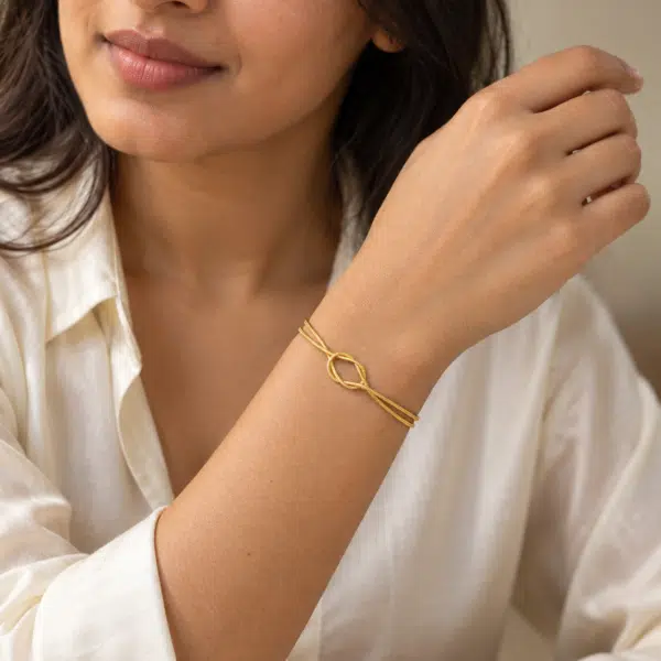 Double Strand Knot Bracelet, view 2