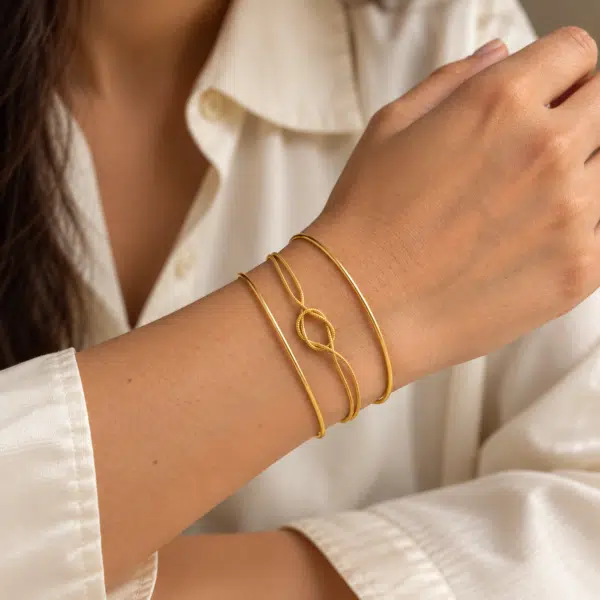Double Strand Knot Bracelet, view 4