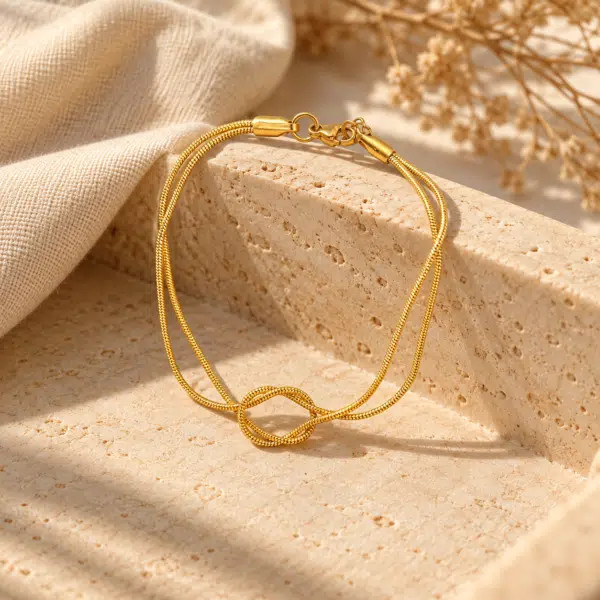 Double Strand Knot Bracelet, view 5