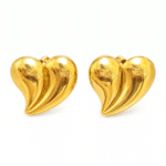 Swirl Heart Studs