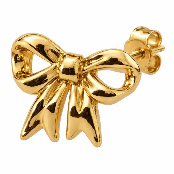 Close-up of the Polished Bow Studs