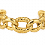 Close-up of the Textured Chunky Link Bracelet
