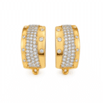 Crystal Pavé Band Earrings