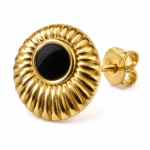 Close-up of the NoireSun Gold Studs