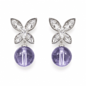 Papillon Crystal Drop Earrings