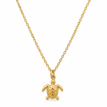Serene Turtle Gold Necklace