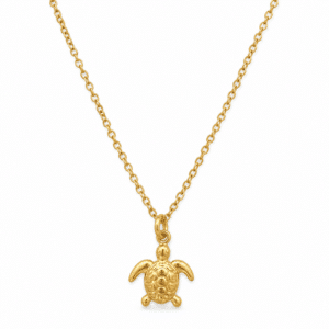 Serene Turtle Gold Necklace