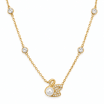 Swan Lake Gold Pearl Necklace